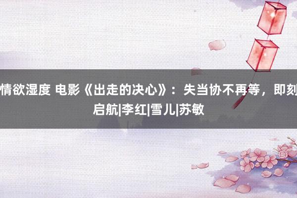 情欲湿度 电影《出走的决心》：失当协不再等，即刻启航|李红|雪儿|苏敏